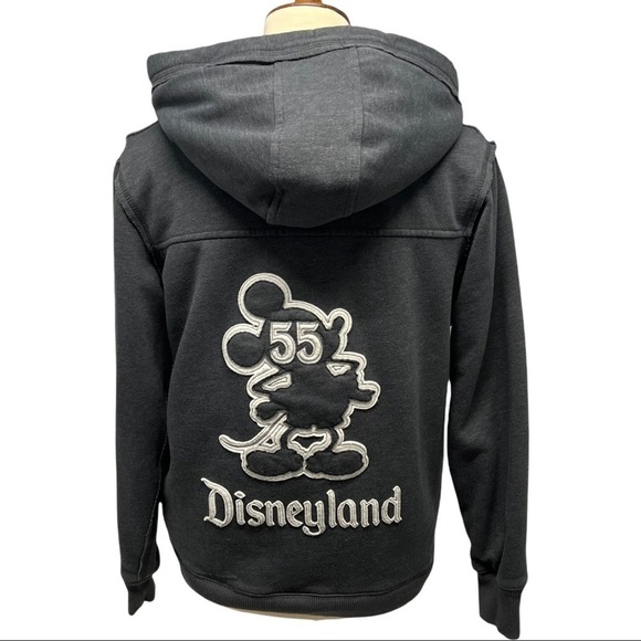 Disney Parks 55th Anniversary Shaggy Fleece Lined Full Zipper MickeyHoodie - Picture 5 of 14